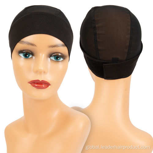 Wig Cap With Headband Attachment Breathable Stretch Adjustable Strap Mesh Headband Wig Caps Factory